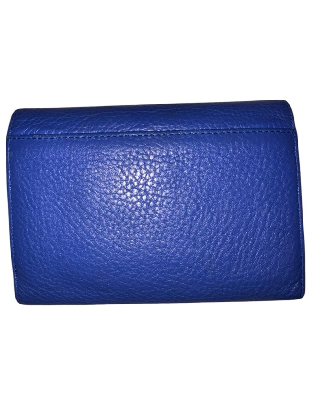 kate spade Blue Pebbled Leather Continental Wallet - Picture 2 of 6